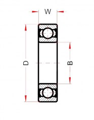 Подшипник Высокотемпературные подшипники Высокотемпературный подшипник 6005 BHTS ZZ C4 200° BECO по выгодным ценам Копейск